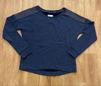 Sweat-shirt marine chiné femme L