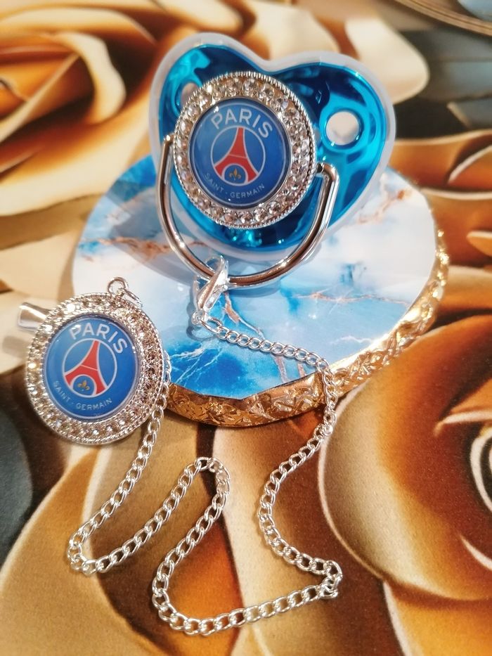 Tétine paris saint Germain bleu - photo numéro 2
