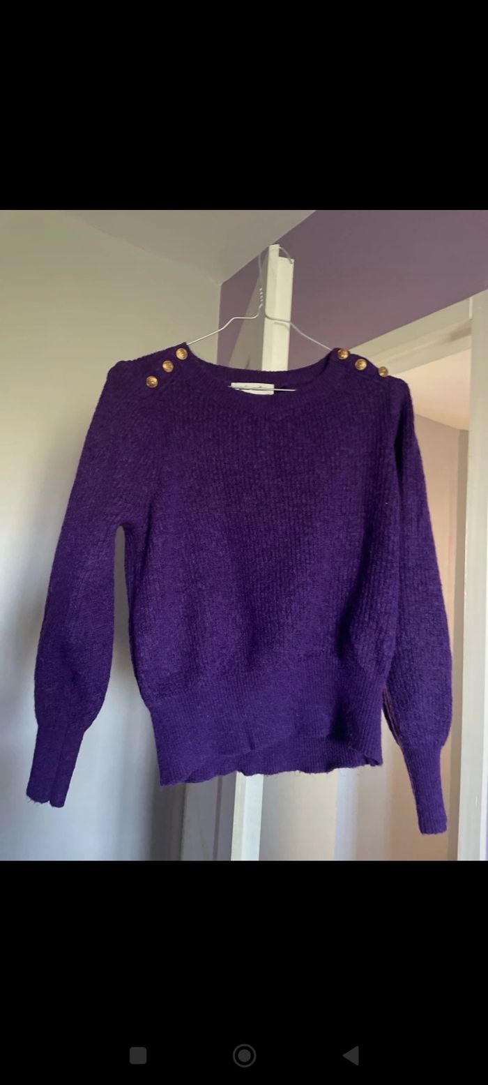 Pull mauve grain de malice S - photo numéro 4
