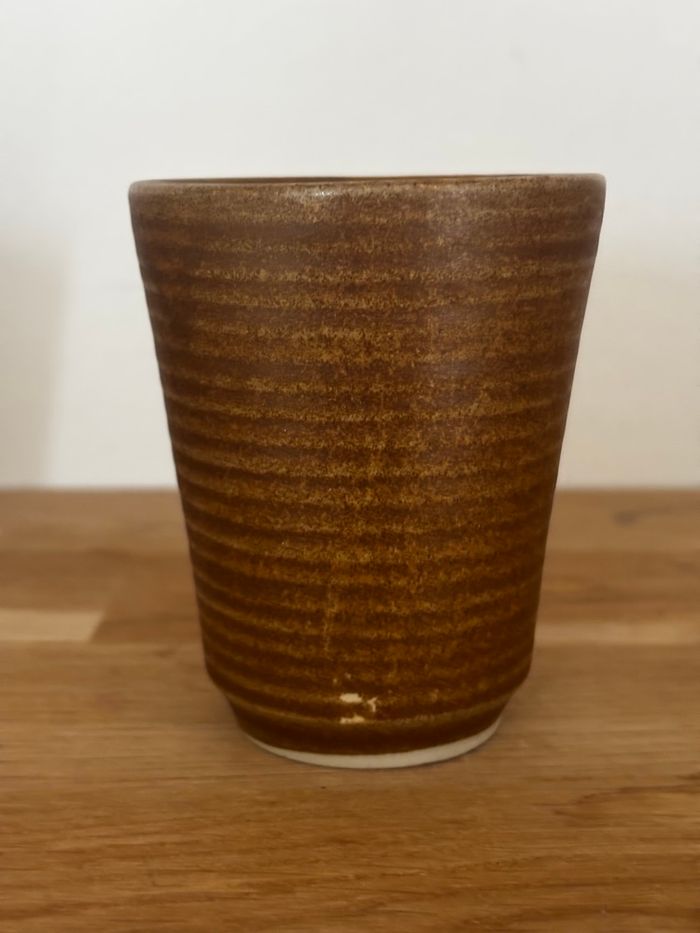 Vintage lot de 4 gobelets en grès - photo numéro 7