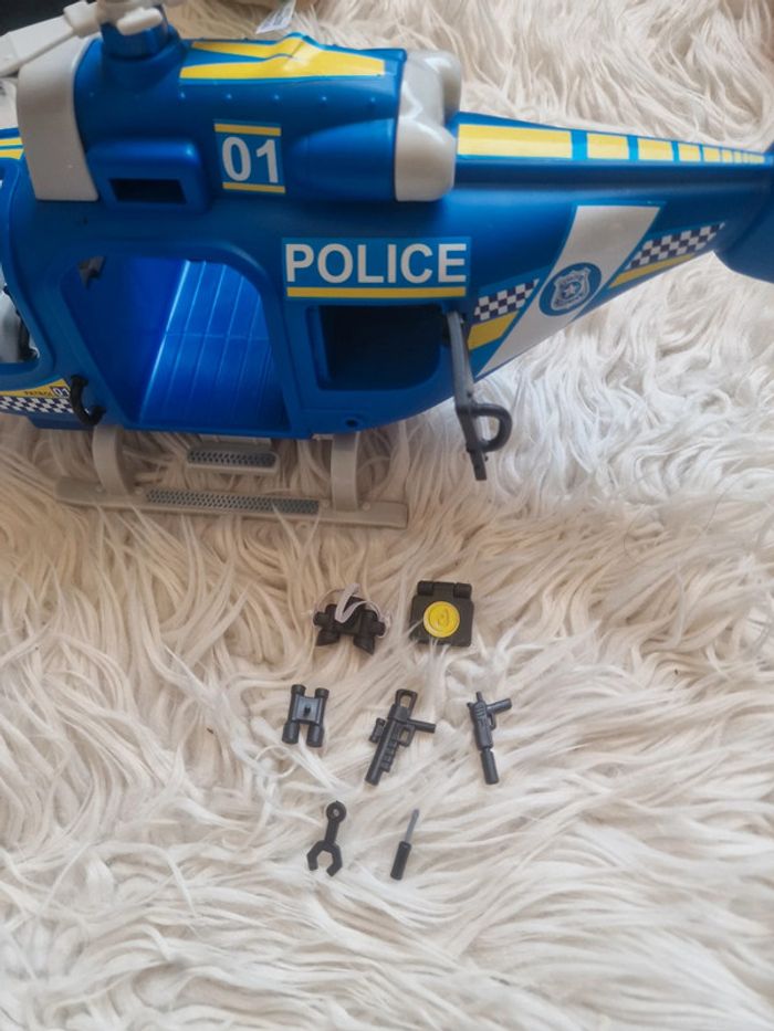 Hélicoptère police avec accessoires - photo numéro 5