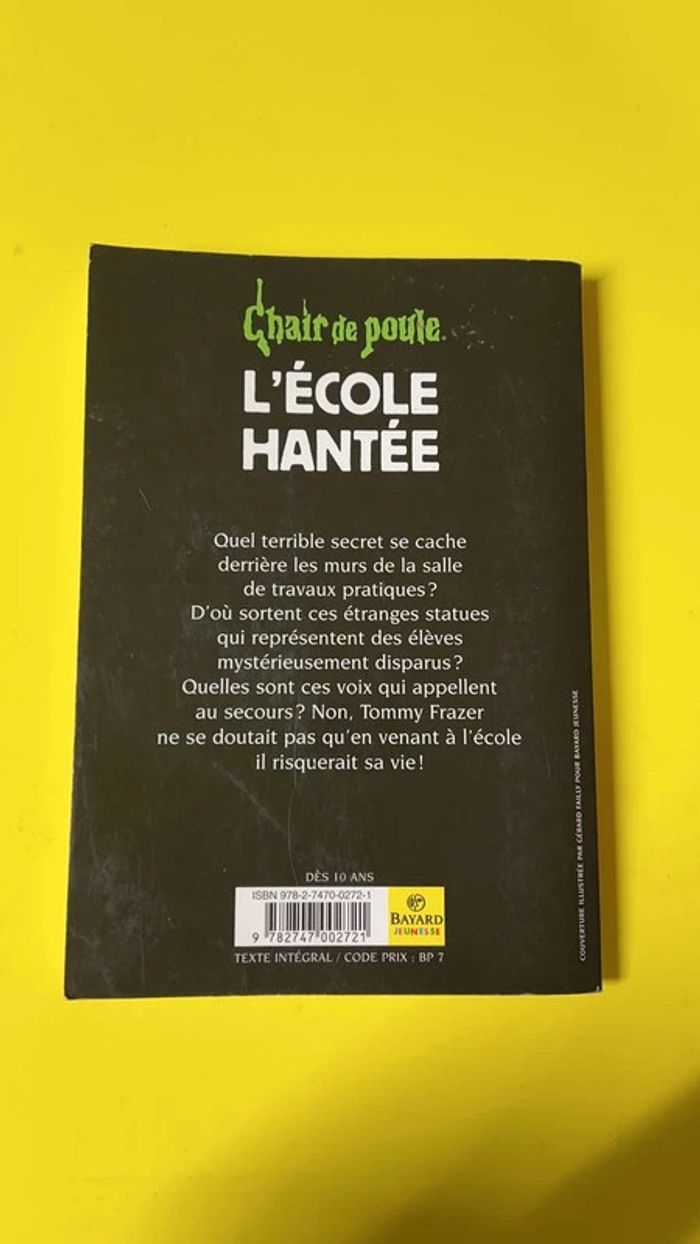 🤩 Chair de poule Tome 47 : l'école hantée - photo numéro 2