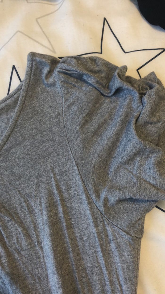Tee shirt gris soft grey tout simple taille 38/40 - photo numéro 10