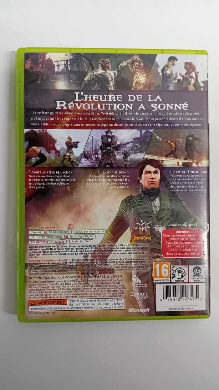 Fable 3 Xbox 360 - photo numéro 2
