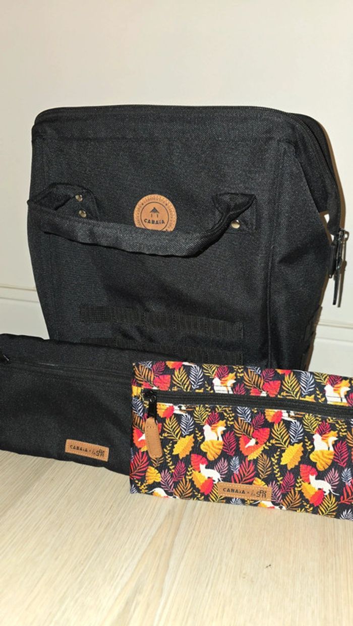 Sac cabaia x SPA noir + 2 pochettes 2022