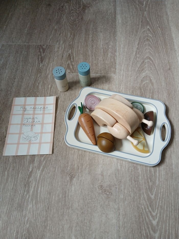 Jouet dînette poulet rôti Zara home en bois - photo numéro 5