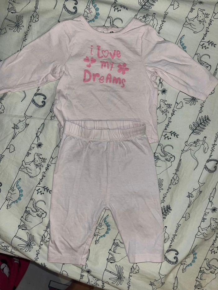 Pyjamas bébé fille excellent état 3 mois