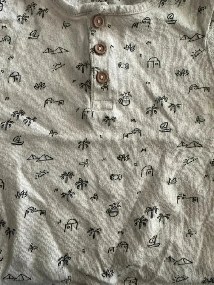 T-shirt manche courte été 12 mois 74 cm - photo numéro 4