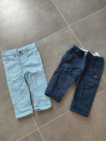 Lot 2 pantalons 6 mois