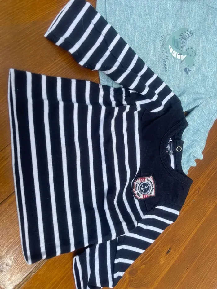 TEE shirt grandes manches Terre de Marins 9 mois - photo numéro 2