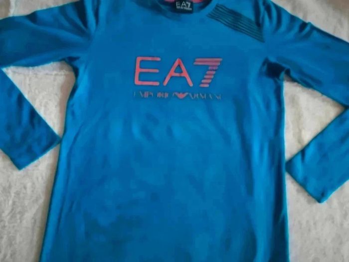 T-shirt bleu - Emporio Armani EA7 - photo numéro 3
