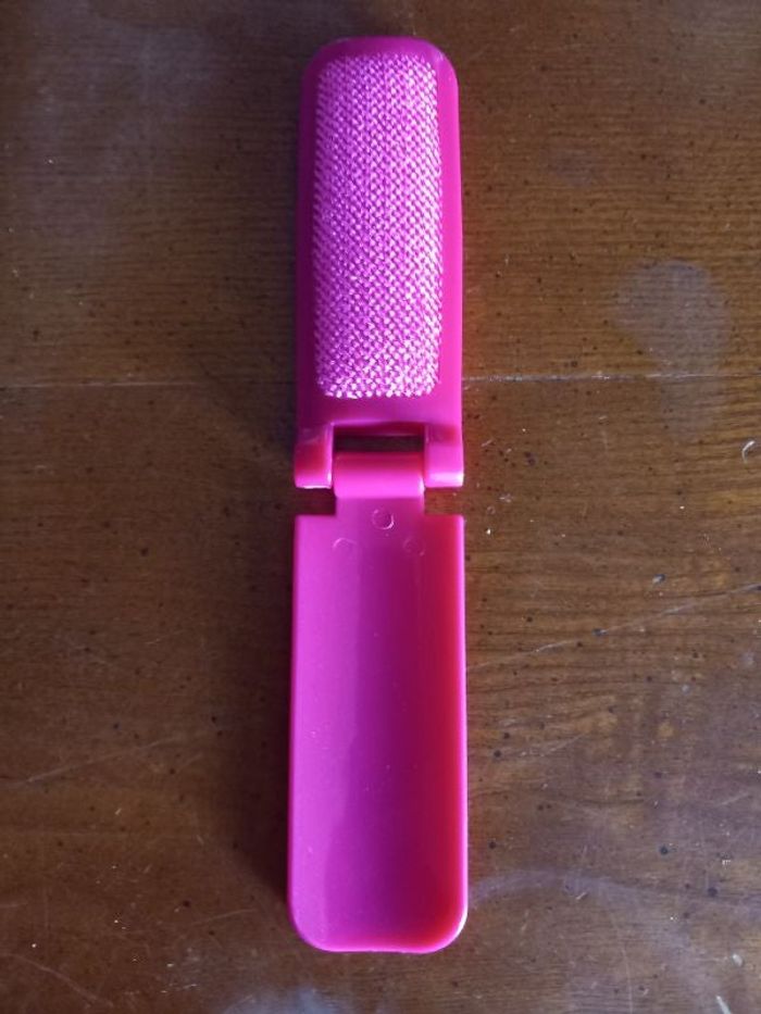 Brosse pour vêtement pliable