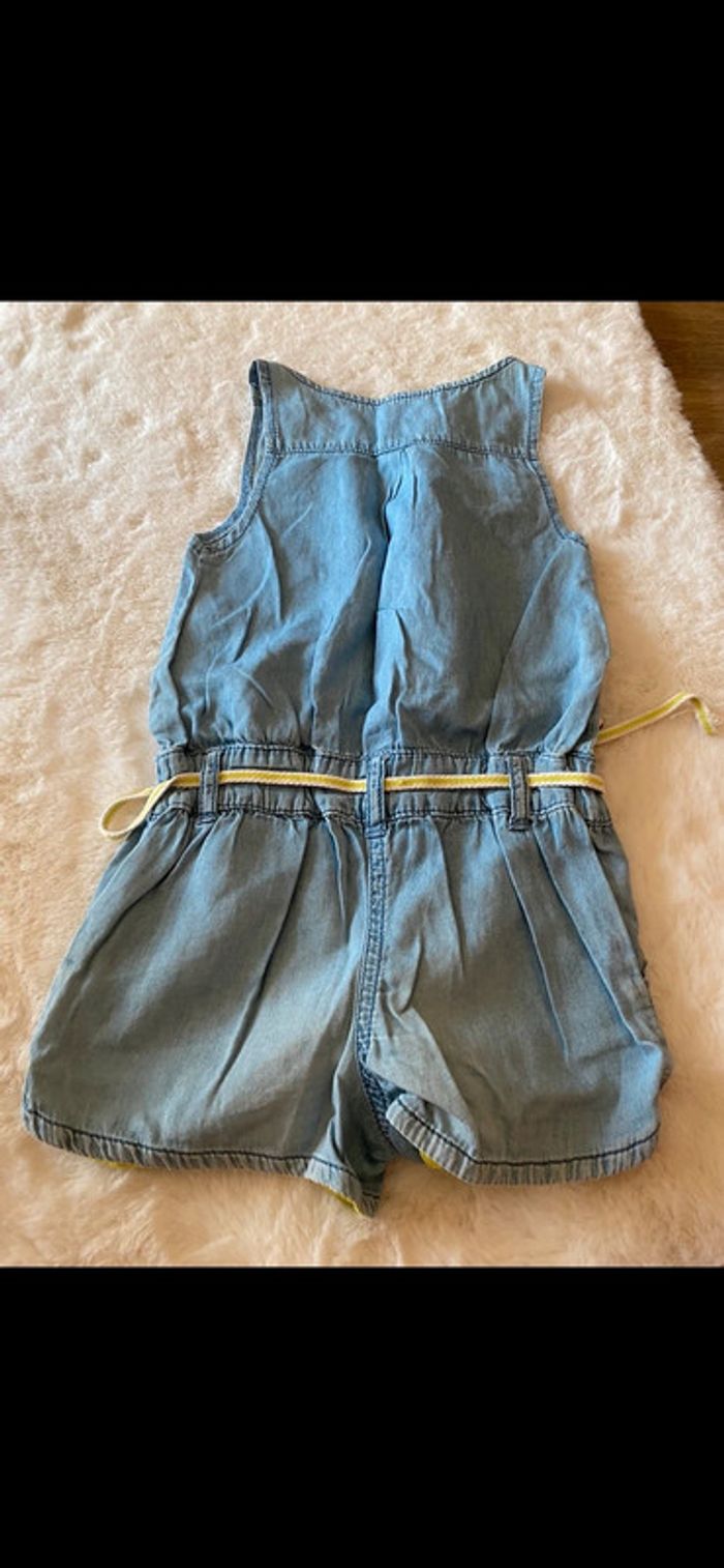 Combi short avec ceinture jaune - photo numéro 2
