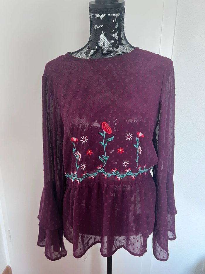 Blouse plumetis