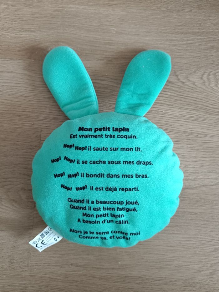 Peluche lapin grelot - Tourbillon- - photo numéro 3