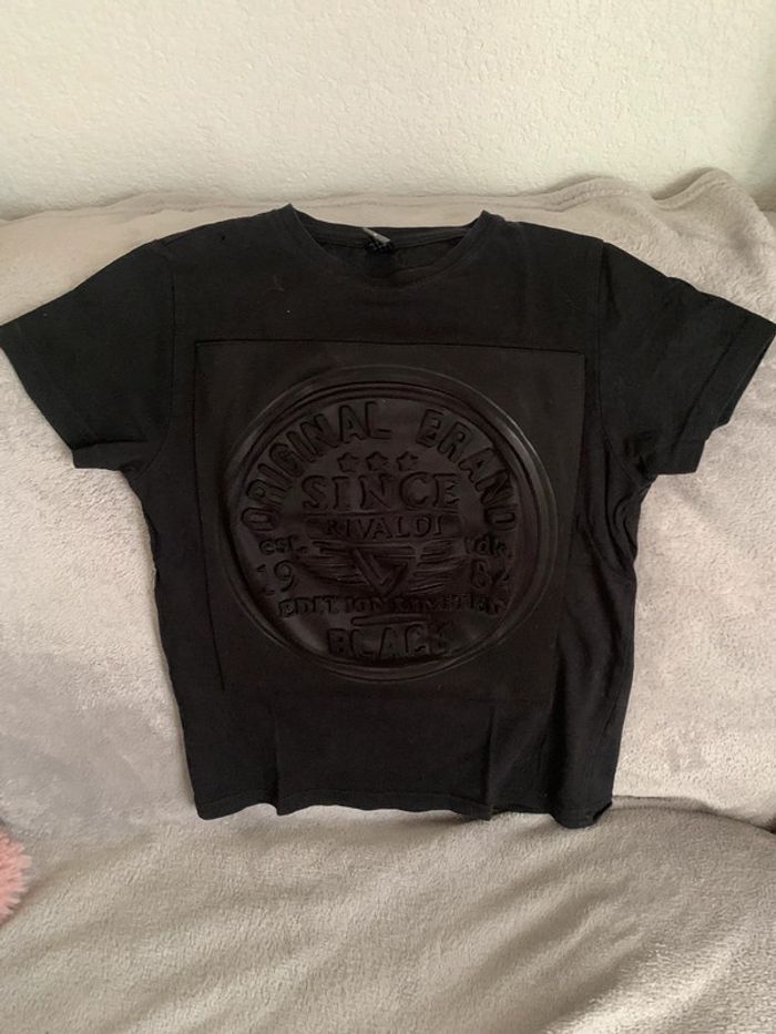 T-shirt noir Rivaldi