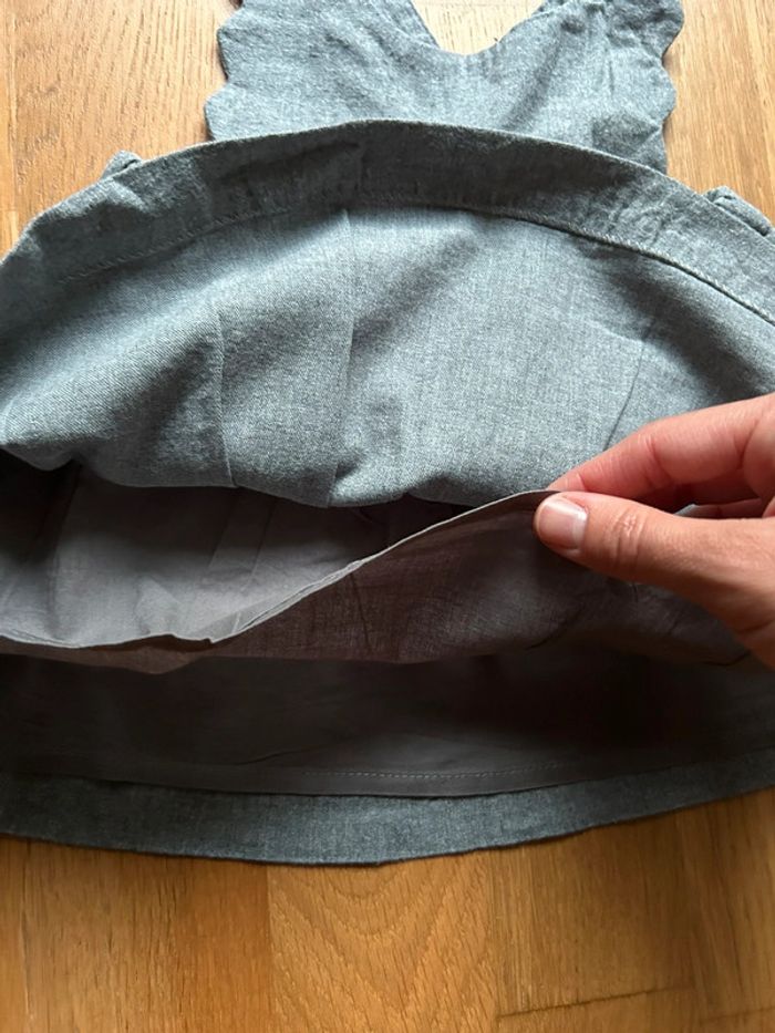 Robe chasuble sans manches grise jacadi bébé fille - photo numéro 4