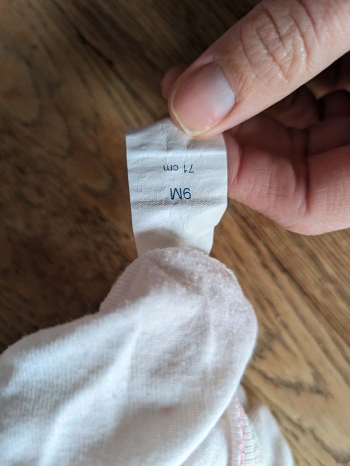 Lot 3 bodies manches courtes kitchoun / pommettes 9 mois - photo numéro 3