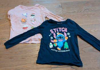 Lot 2 t-shirts manches longues neuf 4 ans