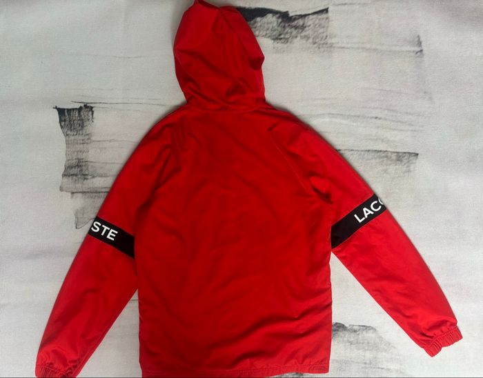 Veste Lacoste d’extérieur/survêtement rouge et noir taille S 46/48 - photo numéro 9