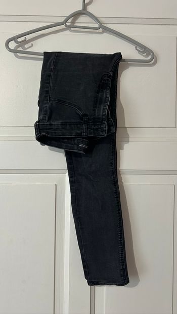 Pantalon slim noir zara