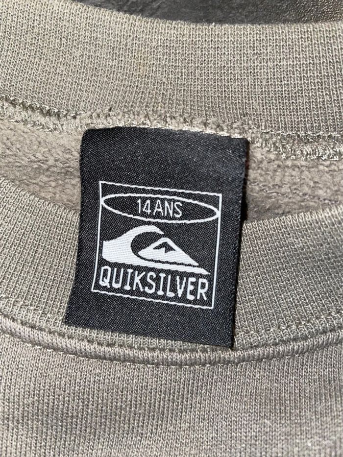 Lot de 2 sweat-shirts #quicksilver#12/14 ans - photo numéro 3