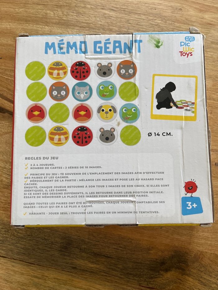 Jeu Mémo géant - photo numéro 2