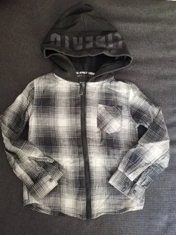 Gilet capuche garçon 6 ans carreaux