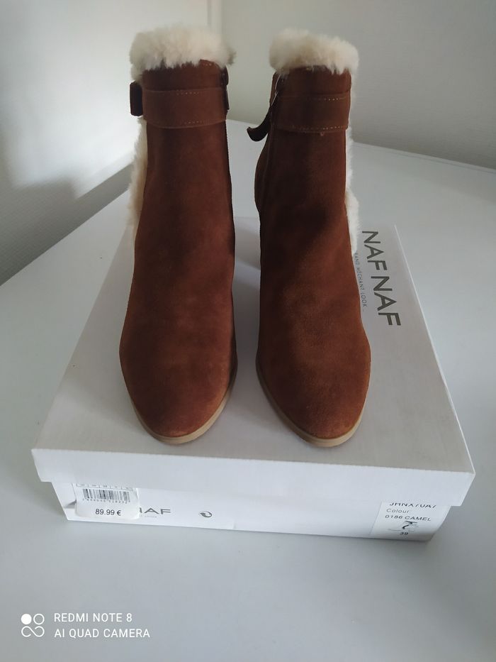 Bottine cuir p39 neuf Naf Naf - photo numéro 2