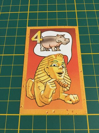 Carte trésor Hippopotame 4 pièce détachée jeu de société Ramsès II Ravensburger #A65