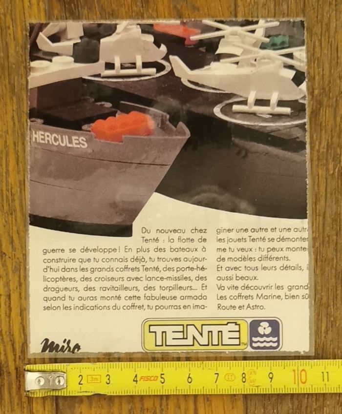 Ancienne petite publicité plastifiée déguisements Albator Thierry la fronde Vintage - photo numéro 2