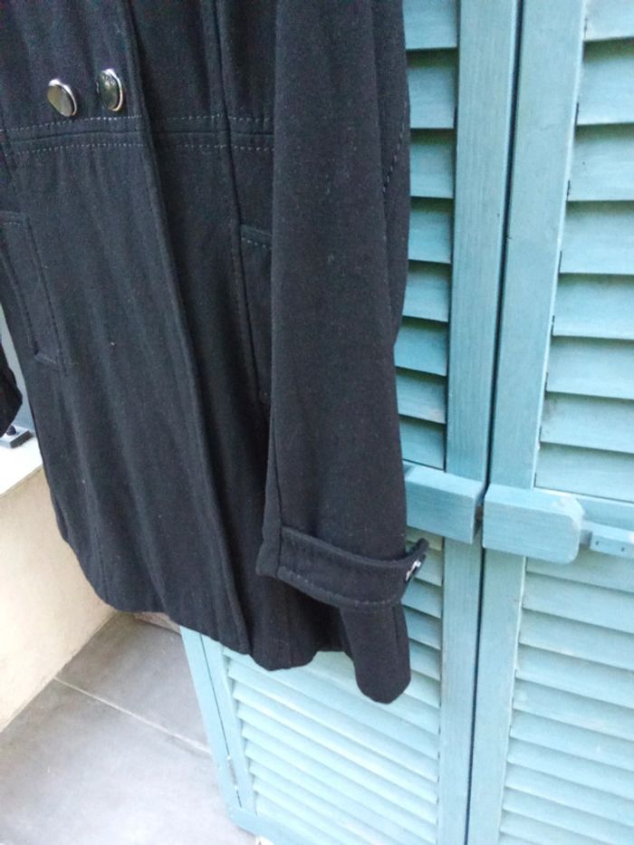 Manteau veste noire habillée avec laine taille 40 H&M - photo numéro 4