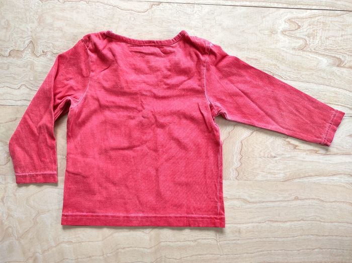 Tee shirt manches longues rouge - photo numéro 2