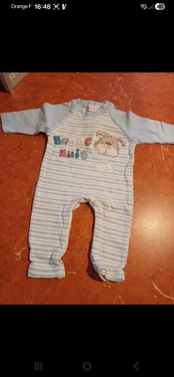 Pyjama bébé taille naissance 