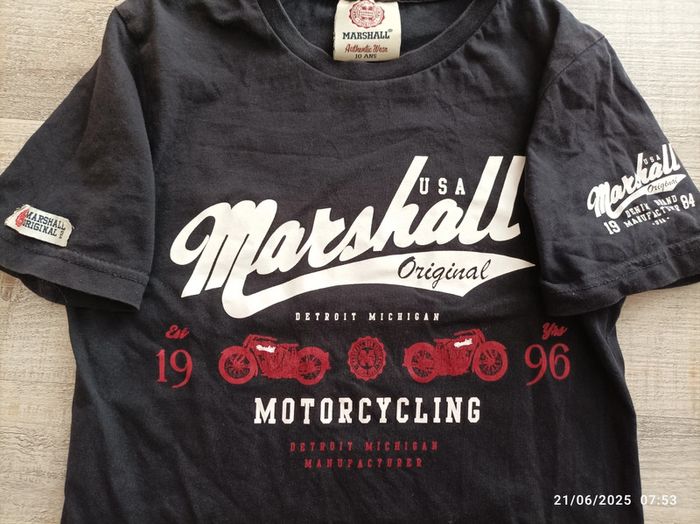 T-shirt Marshall 10 ans - photo numéro 3