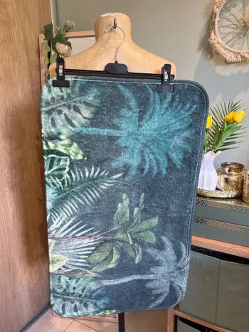 Petit tapis de bain 45/75 cm floral