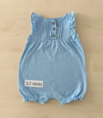 Barboteuse été fille 12 mois