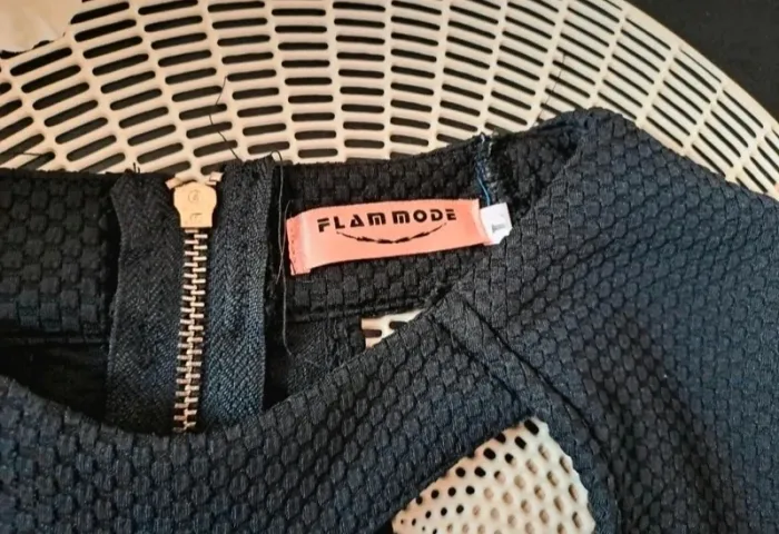 Robe noir, taille L, marque flam mode - photo numéro 3