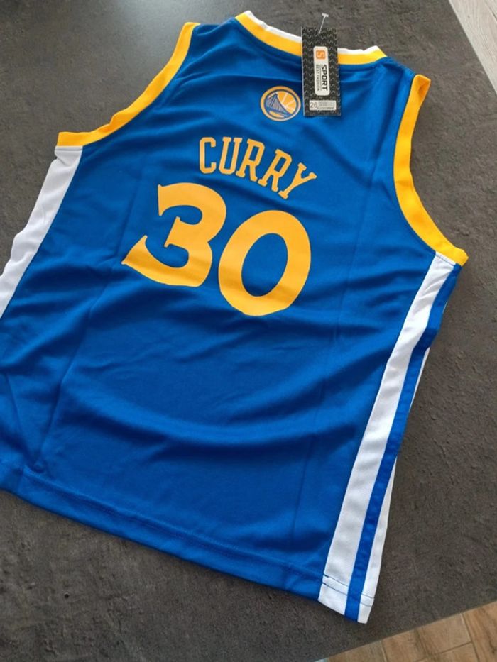 Tenue NBA golden state warriors Stephen Curry bleu t.26 - photo numéro 2