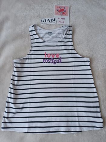 Debardeur 12 ans kiabi