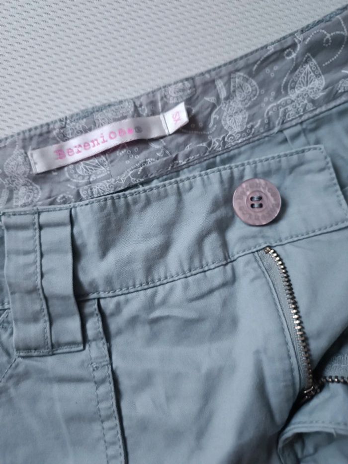 Jupe coton bleu gris 36 - photo numéro 2