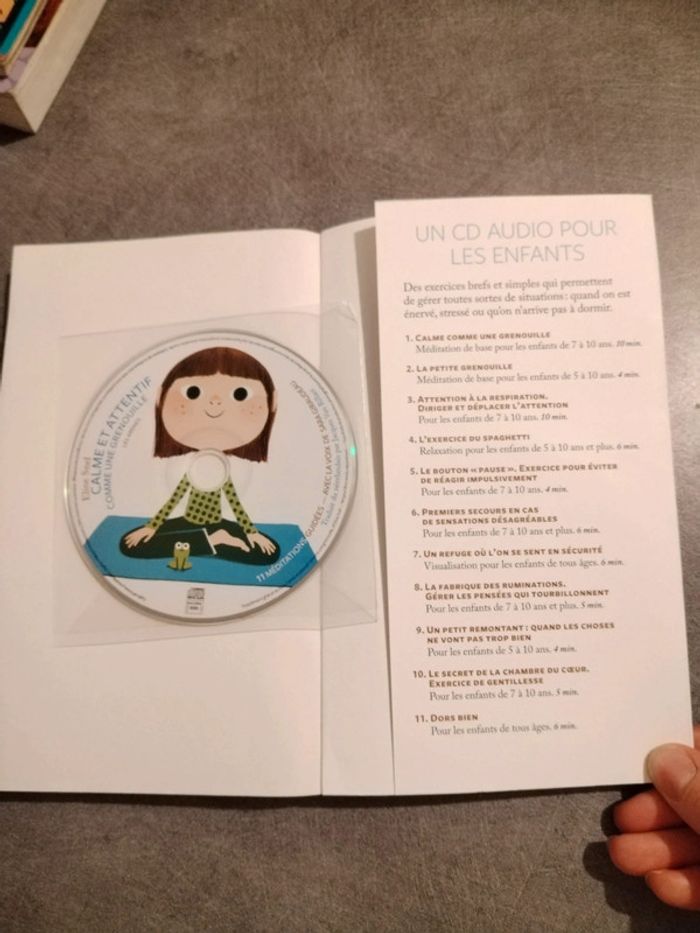 Livre "Calme et attentif comme une grenouille" avec CD neuf - photo numéro 3