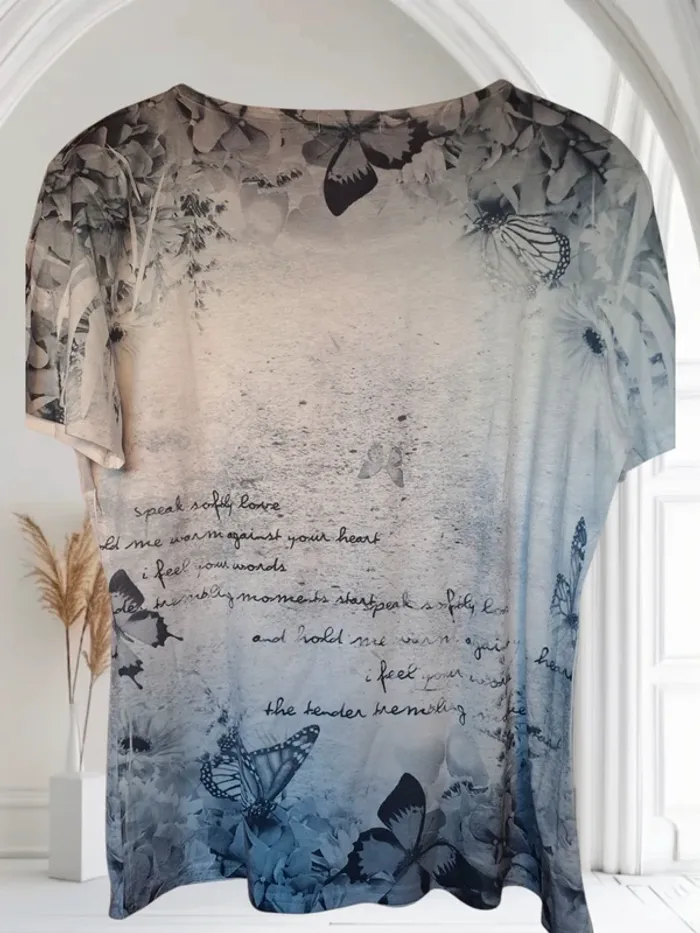 T-shirt imprimé femme taille L/XL - photo numéro 2