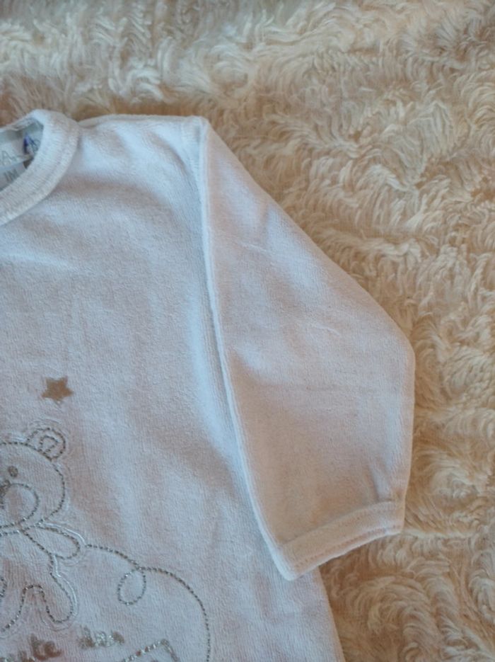 Pyjama grenouillère velours Mixte 1 mois Route des jolis rêves Ours Ourson lapin - photo numéro 6