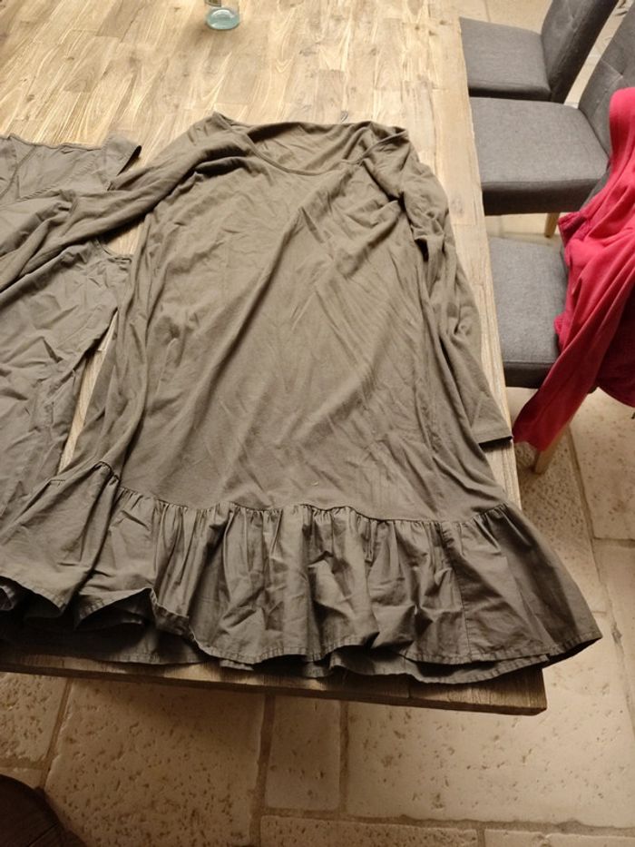 Robe double kaki taille 42 - photo numéro 2