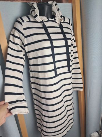 Promod robe pull hiver avec capuche T.38 en tbe