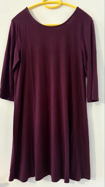 Robe manches 3/4 M femme