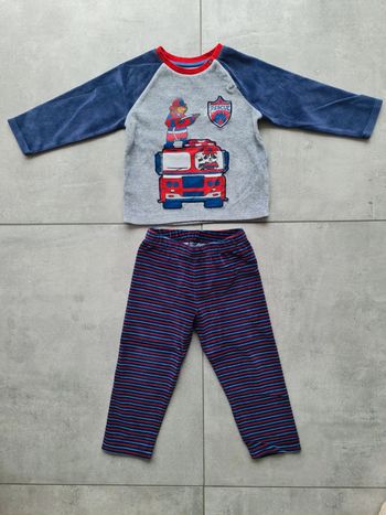 Pyjamas velours 2/3 ans