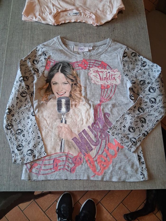 T-shirt manches longues 6ans disney violetta