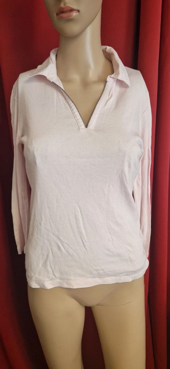 Joli polo femme manches longues Caroll taille 38